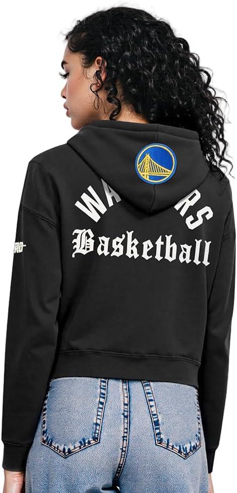 image:imagePro Standard NBA womens Womens Nba Modern Originals Brushed Back French Terry Cropped Pullover HoodieBlack