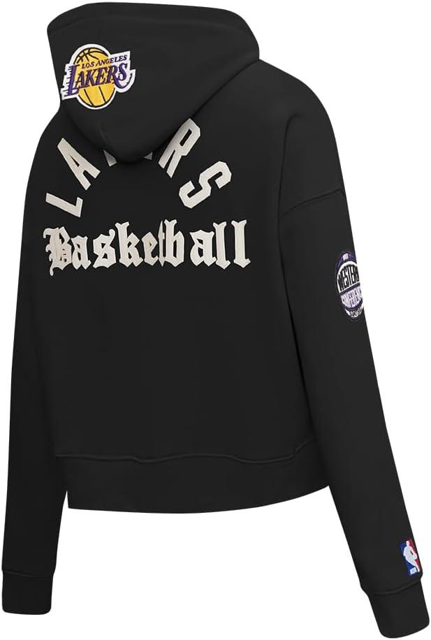 image:imagePro Standard NBA womens Womens Nba Modern Originals Brushed Back French Terry Cropped Pullover HoodieBlack