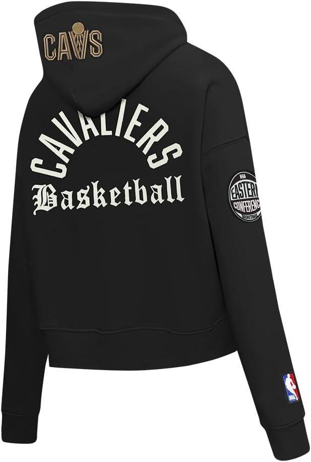 image:imagePro Standard NBA womens Womens Nba Modern Originals Brushed Back French Terry Cropped Pullover HoodieBlack