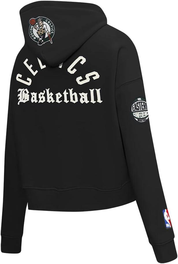 image:imagePro Standard NBA womens Womens Nba Modern Originals Brushed Back French Terry Cropped Pullover HoodieBlack