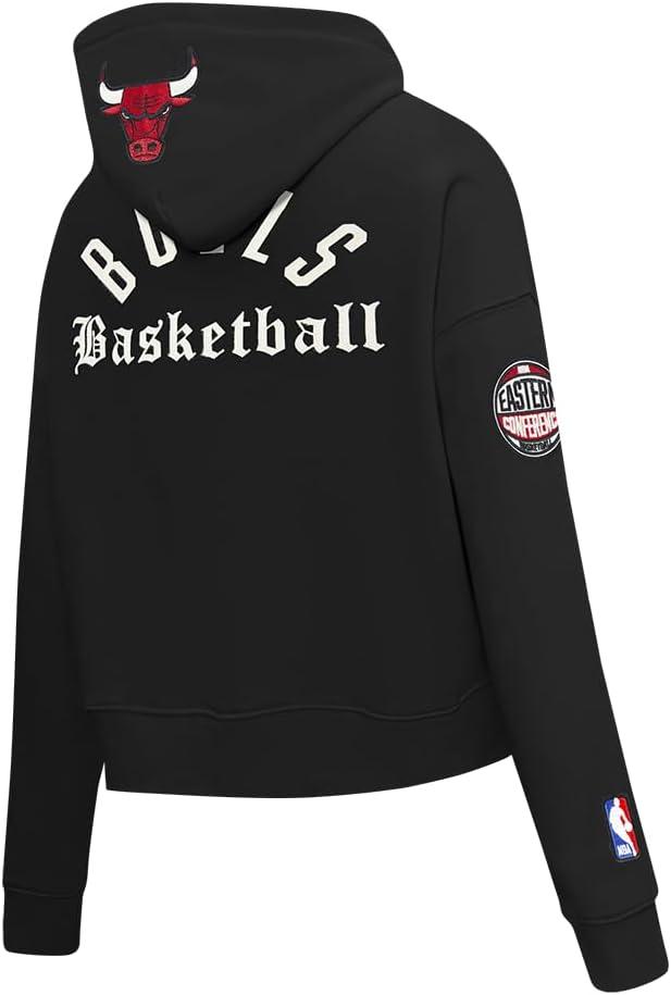 image:imagePro Standard NBA womens Womens Nba Modern Originals Brushed Back French Terry Cropped Pullover HoodieBlack