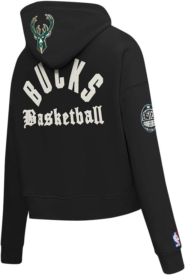 image:imagePro Standard NBA womens Womens Nba Modern Originals Brushed Back French Terry Cropped Pullover HoodieBlack