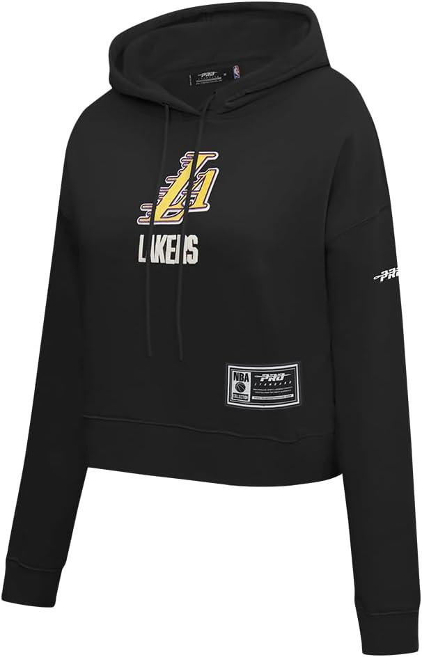 image:imagePro Standard NBA womens Womens Nba Modern Originals Brushed Back French Terry Cropped Pullover HoodieBlack