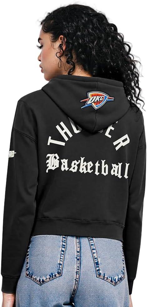 image:imagePro Standard NBA womens Womens Nba Modern Originals Brushed Back French Terry Cropped Pullover HoodieBlack