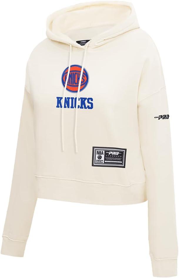 image:imagePro Standard NBA womens Womens Nba Modern Originals Brushed Back French Terry Cropped Pullover HoodieEggshell