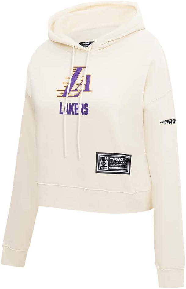 image:imagePro Standard NBA womens Womens Nba Modern Originals Brushed Back French Terry Cropped Pullover HoodieEggshell