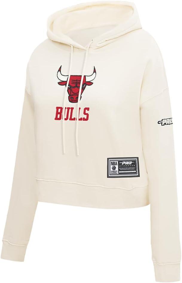 image:imagePro Standard NBA womens Womens Nba Modern Originals Brushed Back French Terry Cropped Pullover HoodieEggshell