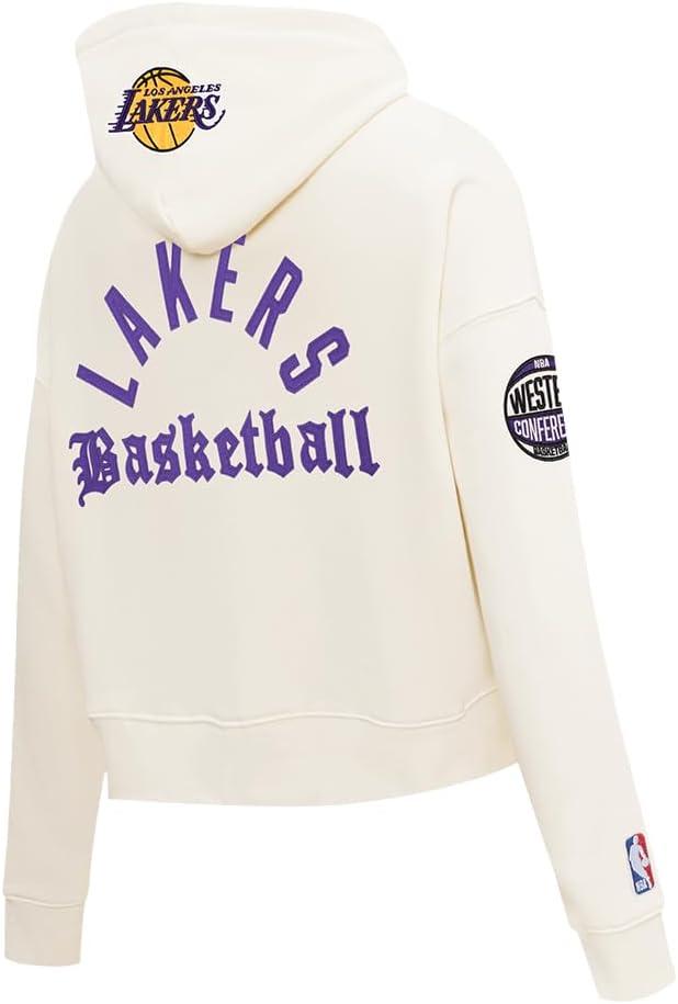 image:imagePro Standard NBA womens Womens Nba Modern Originals Brushed Back French Terry Cropped Pullover HoodieEggshell