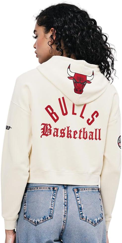 image:imagePro Standard NBA womens Womens Nba Modern Originals Brushed Back French Terry Cropped Pullover HoodieEggshell