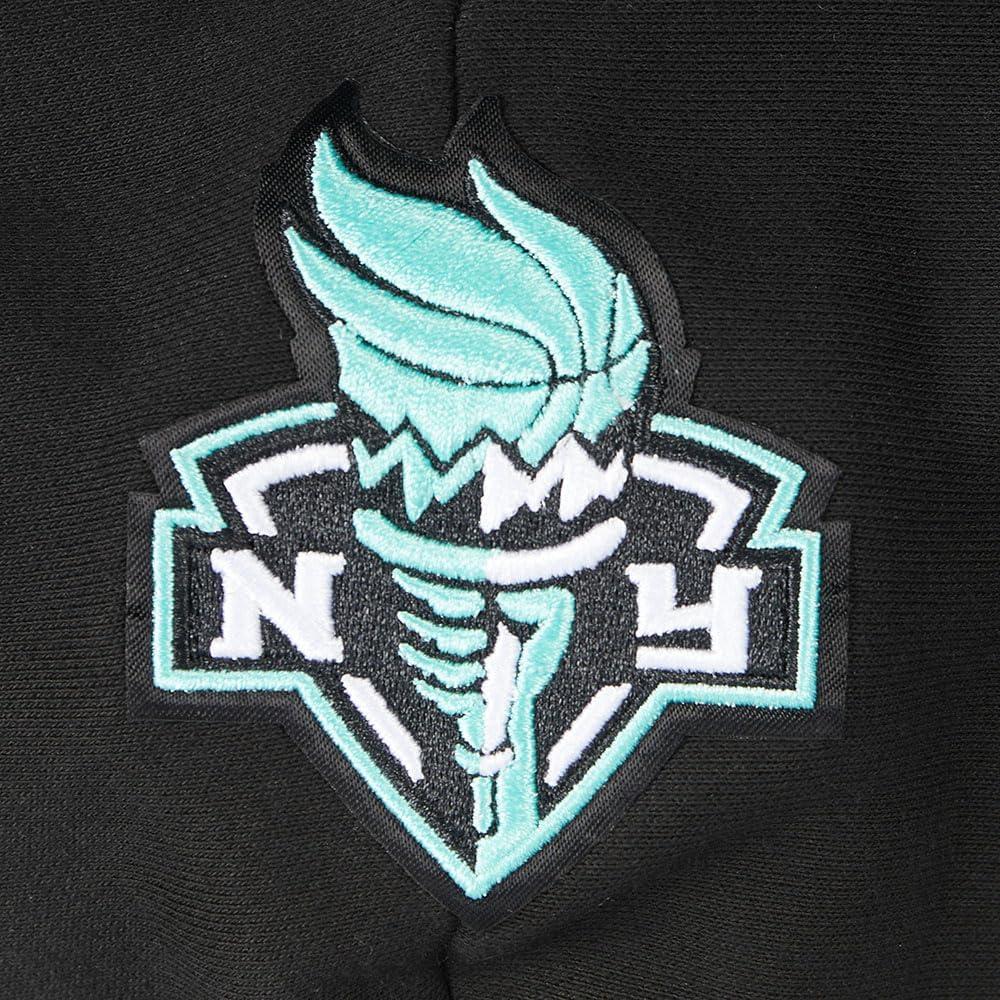 image:imagePro Standard WNBA womens Womens Wnba New York Liberty Classic Player Brushed Back French Terry Cropped Pullover HoodieBlack