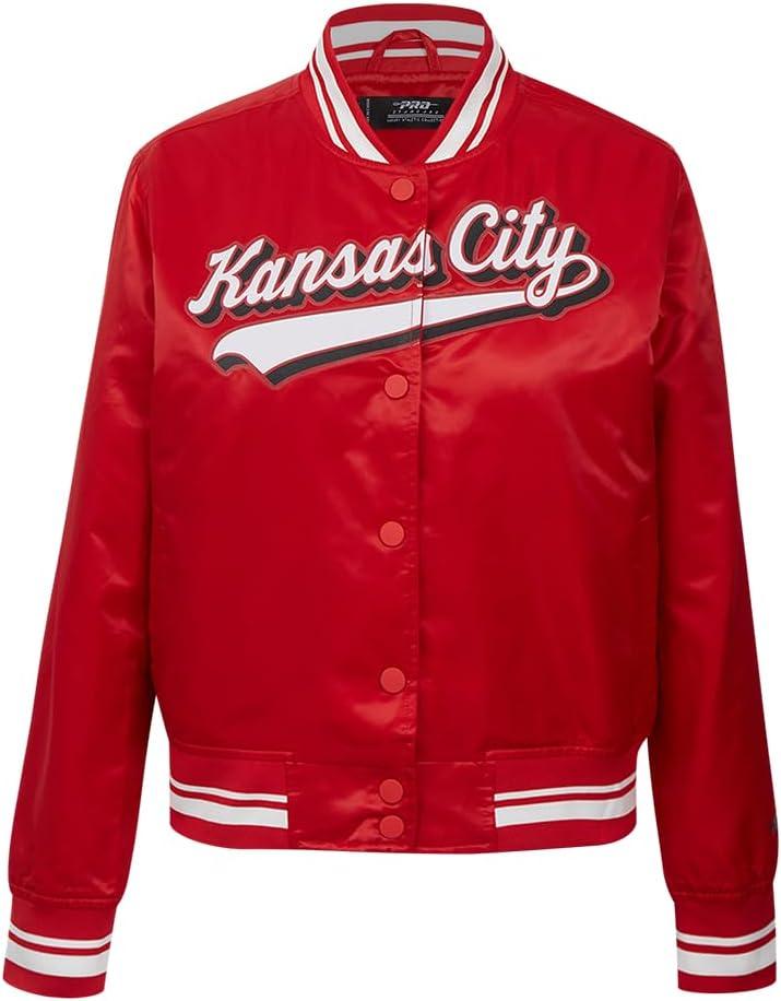 image:imagePro Standard Womens NFL Script Tail Satin JacketRed