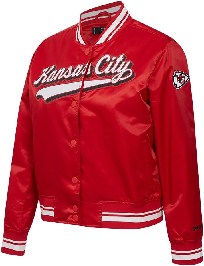 image:imagePro Standard Womens NFL Script Tail Satin JacketRed