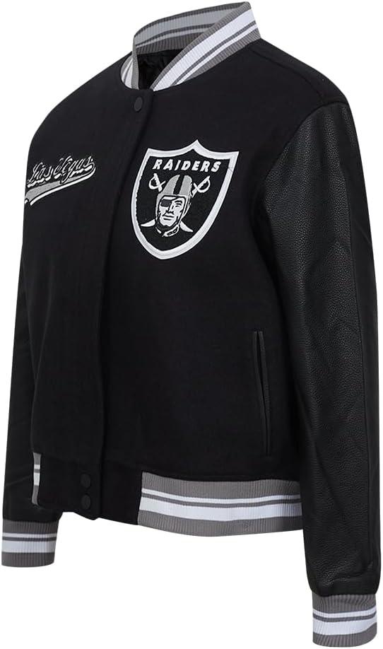 image:imagePro Standard Womens NFL Script Tail Varsity JacketBlack