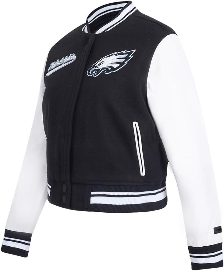 image:imagePro Standard Womens NFL Script Tail Varsity JacketBlack