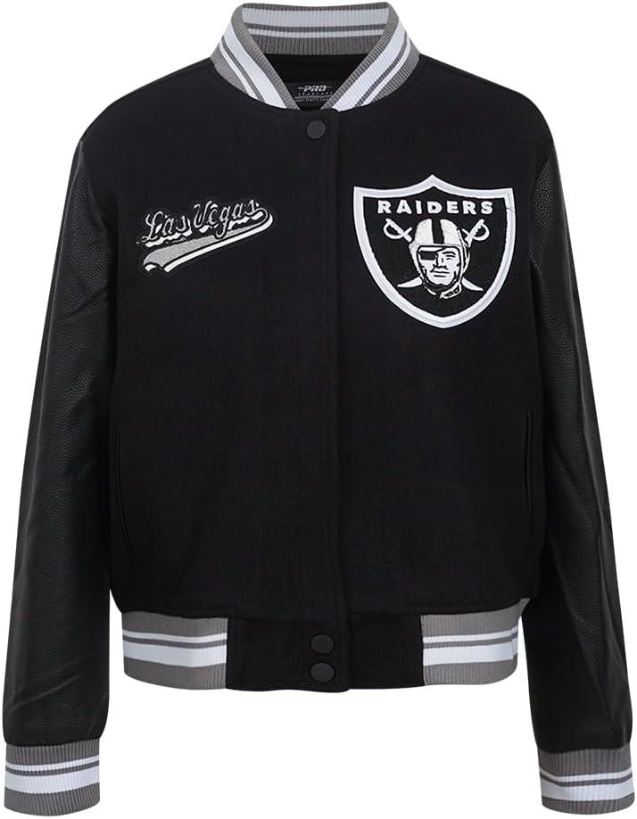 image:imagePro Standard Womens NFL Script Tail Varsity JacketBlack