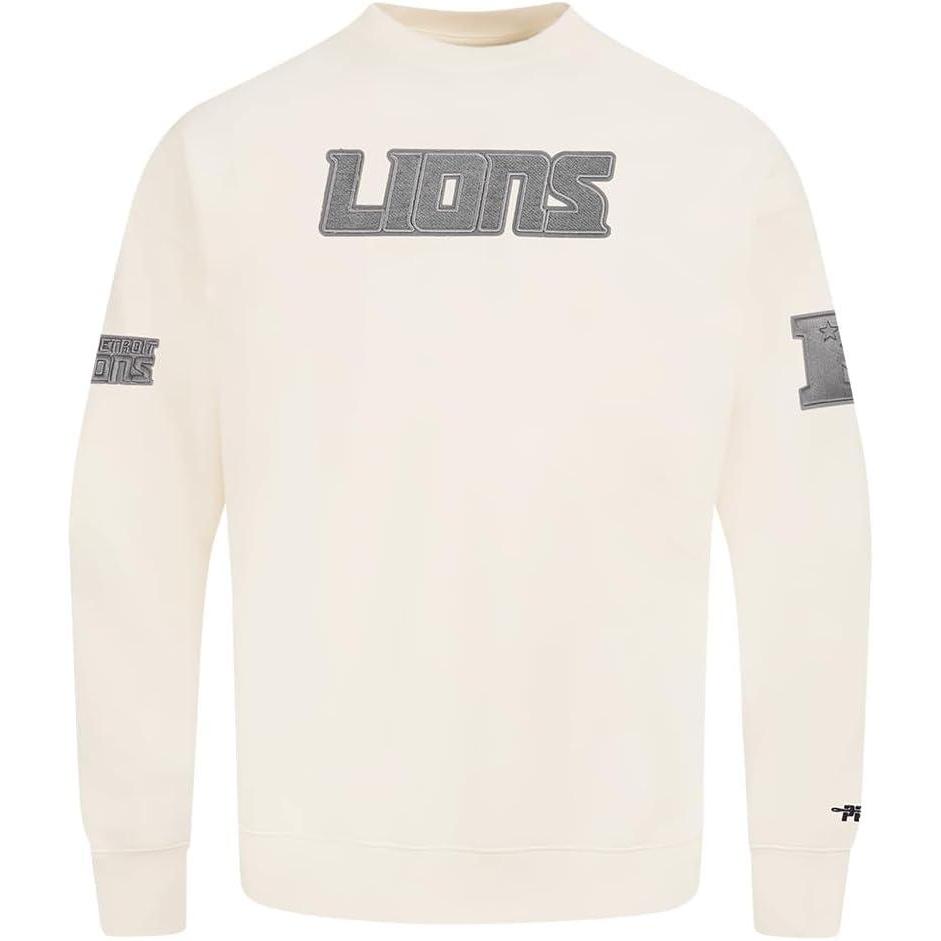 image:imagePro Standard Mens NFL Reverse French Terry Fleece Crewneck SweatshirtOffwhite