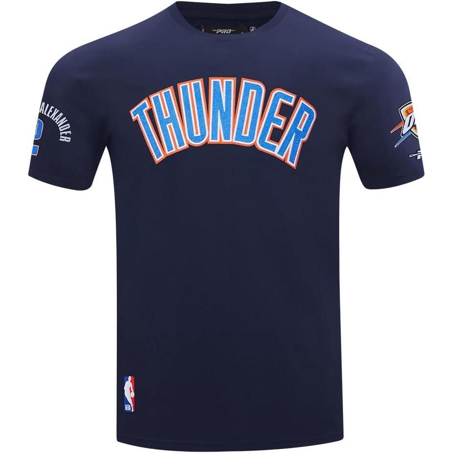 image:imagePro Standard NBA Mens Mens NBA Oklahoma City Thunder Classic Player Cotton Short Sleeve TeeMidnight Navy