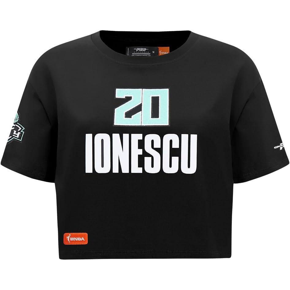 image:imagePro Standard WNBA Womens Womens WNBA New York Liberty Classic Player Cotton Short Sleeve Boxy TeeBlack