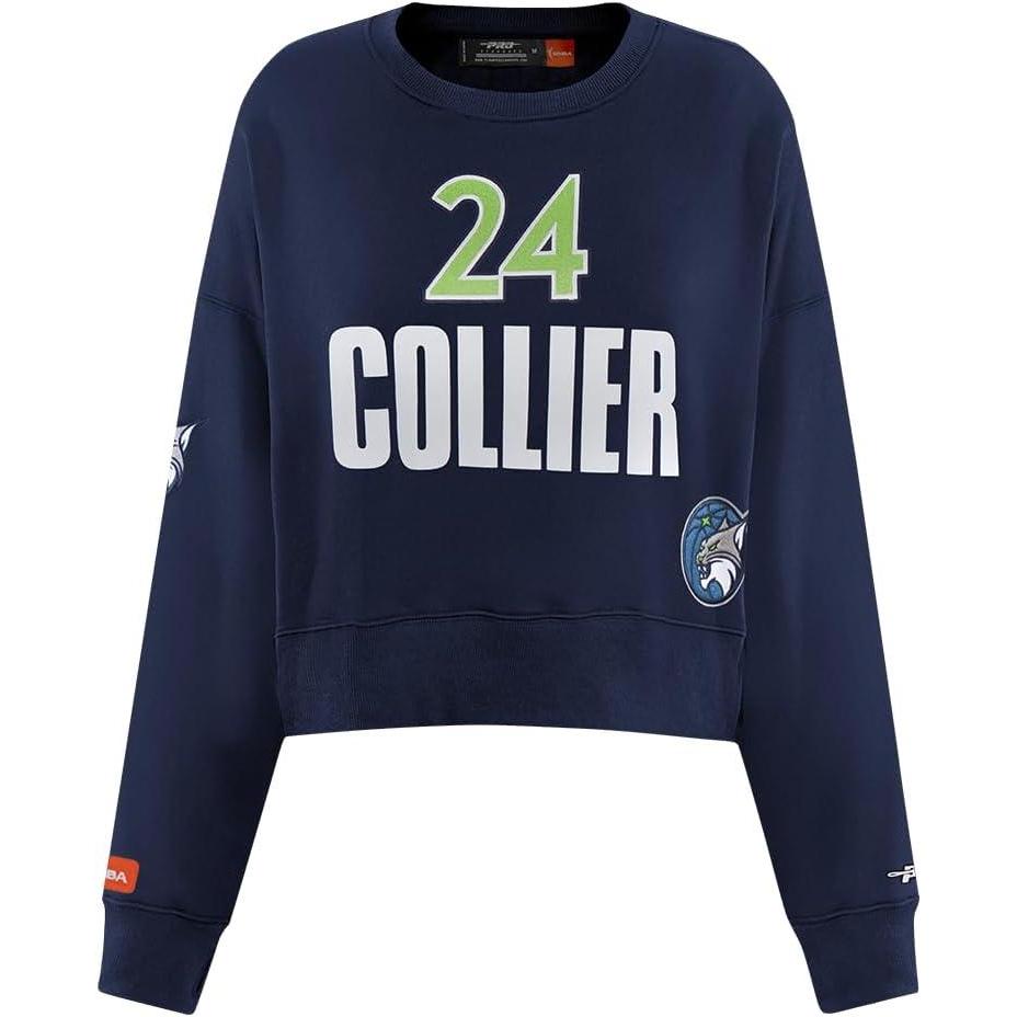 image:imagePro Standard Womens WNBA Minnesota Lynx Classic Player Name And Number Crewneck SweatshirtMidnight Navy