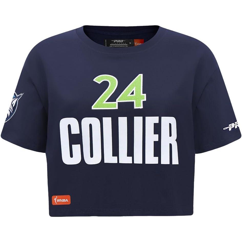 image:imageWomens WNBA Minnesota Lynx Classic Player Name and Number Cotton Single Jersey SS Boxy TEEMidnight Navy