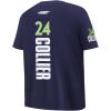 Big Boys WNBA Minnesota Lynx Classic Player Name and Number Cotton Short Sleeve Tee(Midnight Navy)