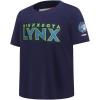 Big Boys WNBA Minnesota Lynx Classic Player Name and Number Cotton Short Sleeve Tee(Midnight Navy)