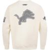 Pro Standard Mens NFL Reverse French Terry Fleece Crewneck Sweatshirt(Off-white)