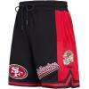 Pro Standard Mens NFL Script Tail Athletic Short(Black/Red)