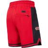 Pro Standard Mens NFL Script Tail Athletic Short(Red/Black)