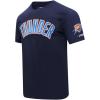 Pro Standard NBA Mens Mens NBA Oklahoma City Thunder Classic Player Cotton Short Sleeve Tee(Midnight Navy)