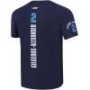Pro Standard NBA Mens Mens NBA Oklahoma City Thunder Classic Player Cotton Short Sleeve Tee(Midnight Navy)