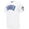 Pro Standard NBA Mens Mens NBA Oklahoma City Thunder Classic Player Cotton Short Sleeve Tee(White)