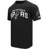 Pro Standard NBA Mens Mens NBA San Antonio Spurs Classic Player Cotton Short Sleeve Tee(Black)