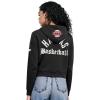 Pro Standard NBA womens Womens Nba Modern Originals Brushed Back French Terry Cropped Pullover Hoodie(Black)