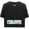 Pro Standard WNBA Womens Womens WNBA New York Liberty Classic Player Cotton Short Sleeve Boxy Tee(Black)