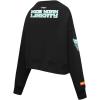 Pro Standard WNBA womens Womens Wnba New York Liberty Classic Player Brushed Back French Terry Crewneck Sweatshirt(Black)