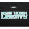 Pro Standard WNBA womens Womens Wnba New York Liberty Classic Player Brushed Back French Terry Crewneck Sweatshirt(Black)