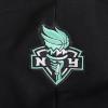 Pro Standard WNBA womens Womens Wnba New York Liberty Classic Player Brushed Back French Terry Cropped Pullover Hoodie(Black)