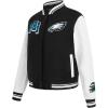 Pro Standard Womens NFL Mash Up Varsity Jacket(Black)