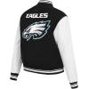 Pro Standard Womens NFL Mash Up Varsity Jacket(Black)