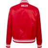 Pro Standard Womens NFL Script Tail Satin Jacket(Red)