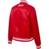 Pro Standard Womens NFL Script Tail Satin Jacket(Red)