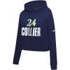 Pro Standard Womens WNBA Minnesota Lynx Classic Player Name And Number Cropped Pullover Hoodie(Midnight Navy)