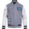 Pro Standard Mens NFL DIY Pick Stitch Varsity Jacket(Grey)