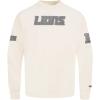 Pro Standard Mens NFL Reverse French Terry Fleece Crewneck Sweatshirt(Off-white)