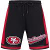 Pro Standard Mens NFL Script Tail Athletic Short(Black/Red)
