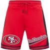 Pro Standard Mens NFL Script Tail Athletic Short(Red/Black)
