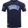 Pro Standard NBA Mens Mens NBA Oklahoma City Thunder Classic Player Cotton Short Sleeve Tee(Midnight Navy)