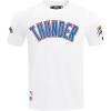 Pro Standard NBA Mens Mens NBA Oklahoma City Thunder Classic Player Cotton Short Sleeve Tee(White)