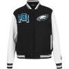 Pro Standard Womens NFL Mash Up Varsity Jacket(Black)